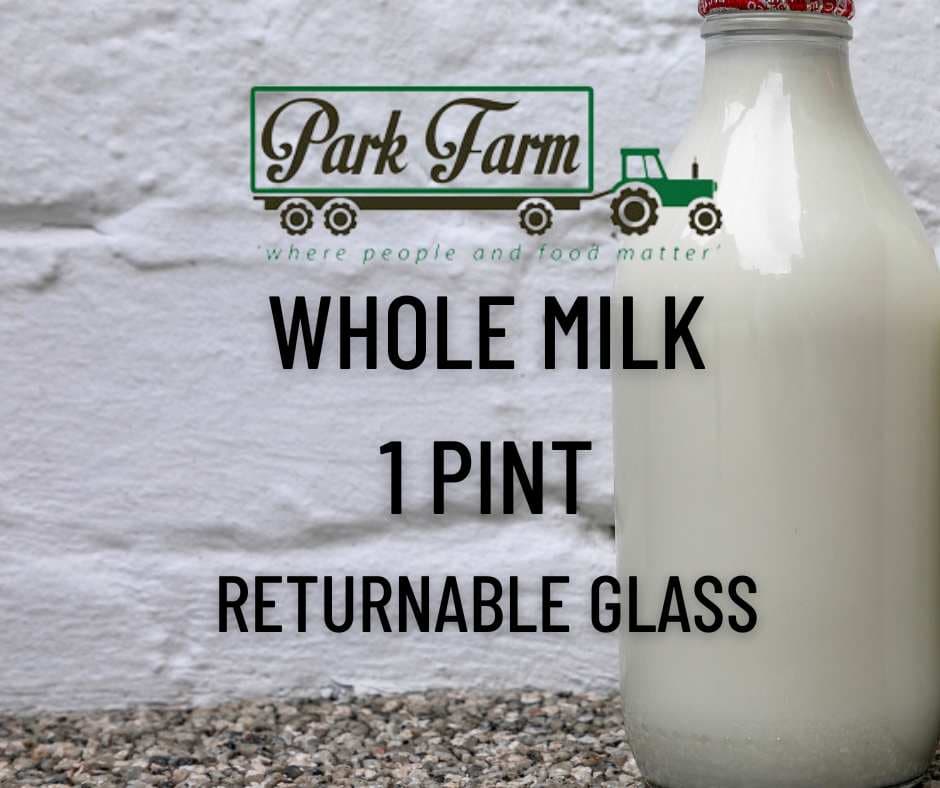 GLASS: 1 Pint WHOLE Milk - Please Return Bottle